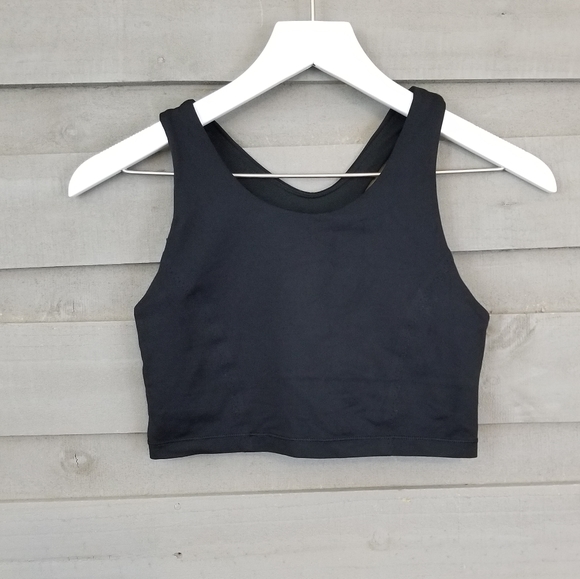 lululemon athletica Other - Lululemon Fast As Light Bra Black Crop Top (6)